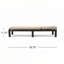 Chaise longue d'extérieur 2 pièces en rotin