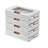 Aarn 4 Tier Folding Stackable Storage Box, Stackable Storage Drawers On Wheels, Bathroom Floor Cabinet With Doors
