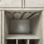 Buffet blanc Janiya avec rangement pour le vin