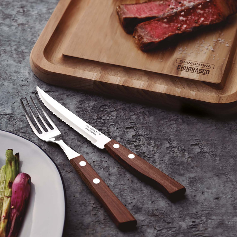 Tramontina Wooden Handle 12 Pcs. Cutlery Set