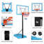 Panier de basketball 23,62 po Winado