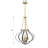 Mercer 4-Light Pendant in Brass/Black-529425226