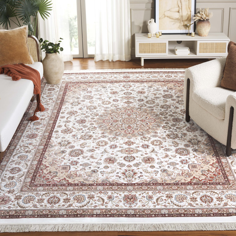 Tapis oriental persan classique en bambou, Rectangulaire 8 pi x 10 pi