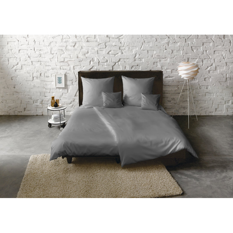 Uni-Colours 100% Cotton 200 TC Duvet Cover Set, Sand, 155 x 220cm Duvet Cover + 1 Pillowcase