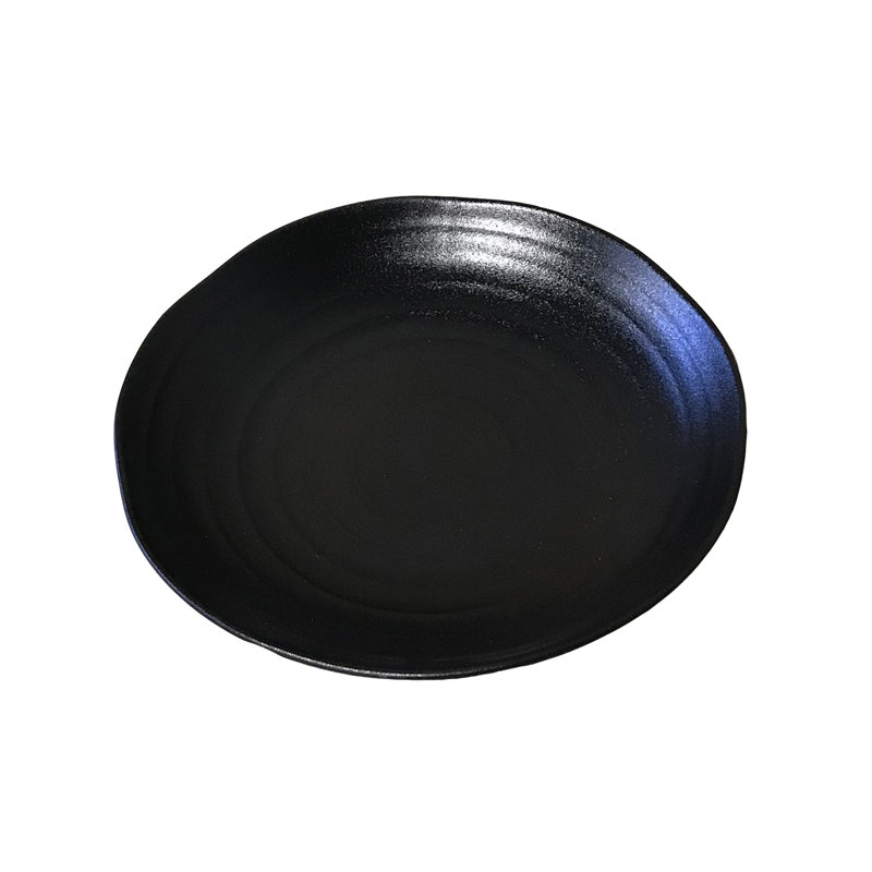 Assiette à salade ébène 8,5 po
