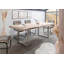 Freeform Acacia Rectangular Wood Top Dining Table