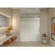 Galaxy 56 - 60 in. x 78 in. Fully Frameless Fluted Sliding Shower Door
