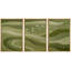 Oiseau vert olive, art abstrait, images de salon, estampe numérique sur toile encadrée, 3 pièces-131500893-131500894
