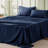 Bedsure Polyester Microfiber Sheet Set Hotel Luxury Sheets, Easy Care Cooling Bed Sheet Set 84GSM（65“ x 95")GentleSoft™️-113212611-111074241