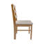Chaise de salle à manger de style scandinave avec siège rembourré-1202620527