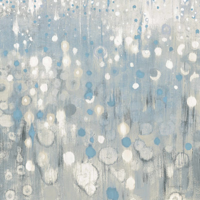 " Rain Abstract VI Blue " Painting Print