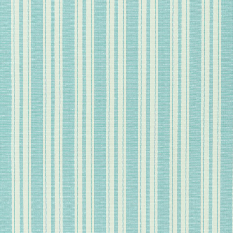 Normant Checks and Stripes II Selune 100% Cotton Performance Fabric, Aqua