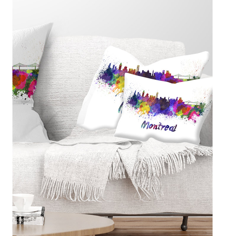 Coussin Montreal, Rectangulaire, 12 po x 20 po