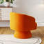 Fauteuil demi-tonneau pivotant en velours Murrow-1657574654