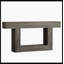 Console de 63 po en bois, table d'entrée à 2 niveaux