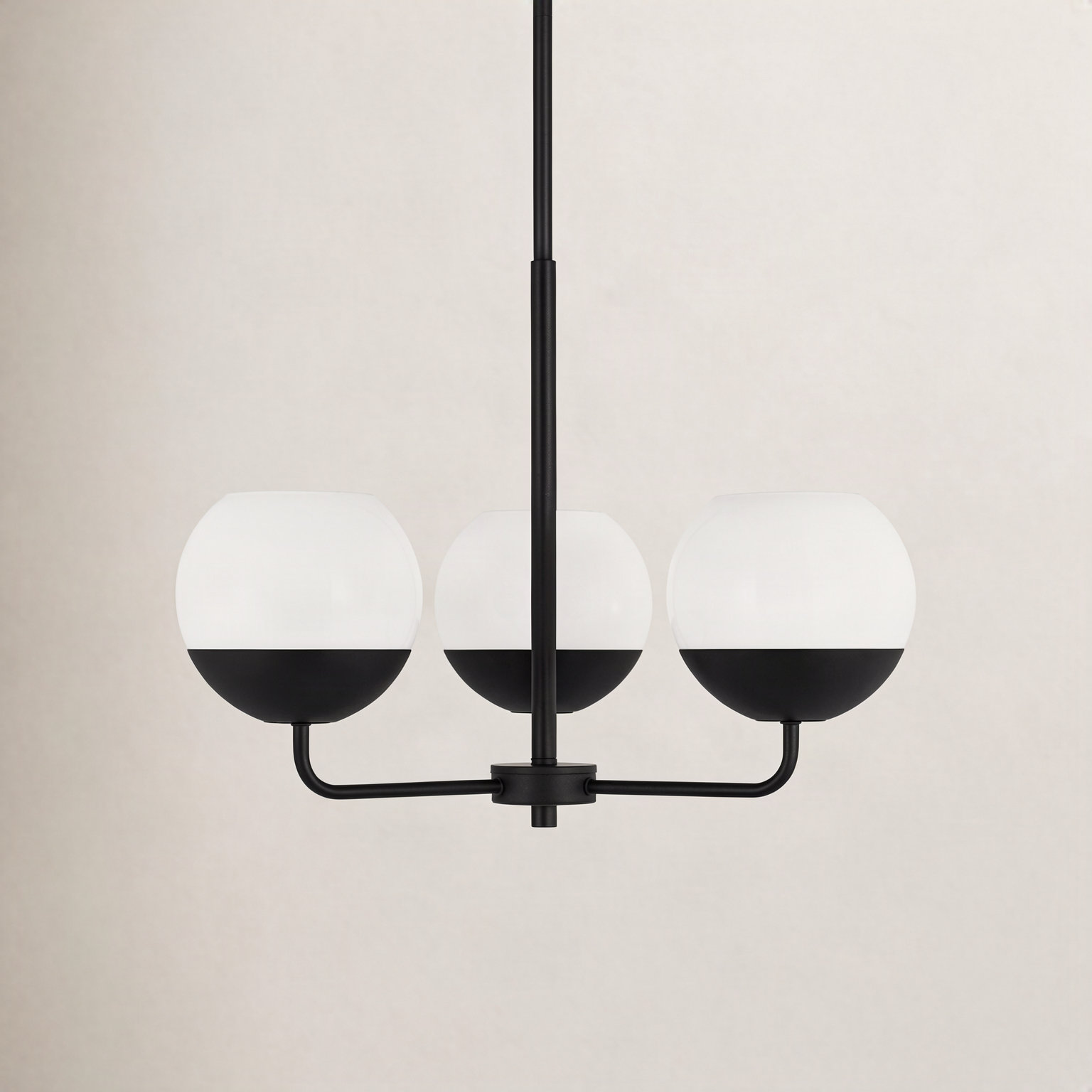 Avoca 3-Light Chandelier, Midnight Black