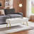 Italee Modern Versatile Tufted Velvet  Bench with Gold Metal Legs,  Upholstered Footstool-75188466