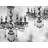 Two Crystal Chandeliers Monochrome Polyester Placemat - Home Decor