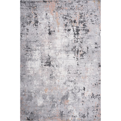 Tapis 8 pi x 10 pi gris / multicolore à tisser et à collectionner - non délesté, teinture pour le bureau personnel, la chambre à coucher, le salon de la salle à manger, le vestibule, le bureau