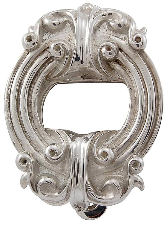 Sforza Door Knocker, Polished Nickel