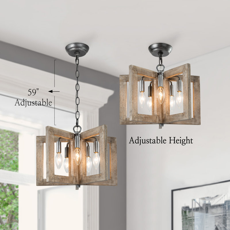 Luminaire suspendu 5 lumières Vinuk