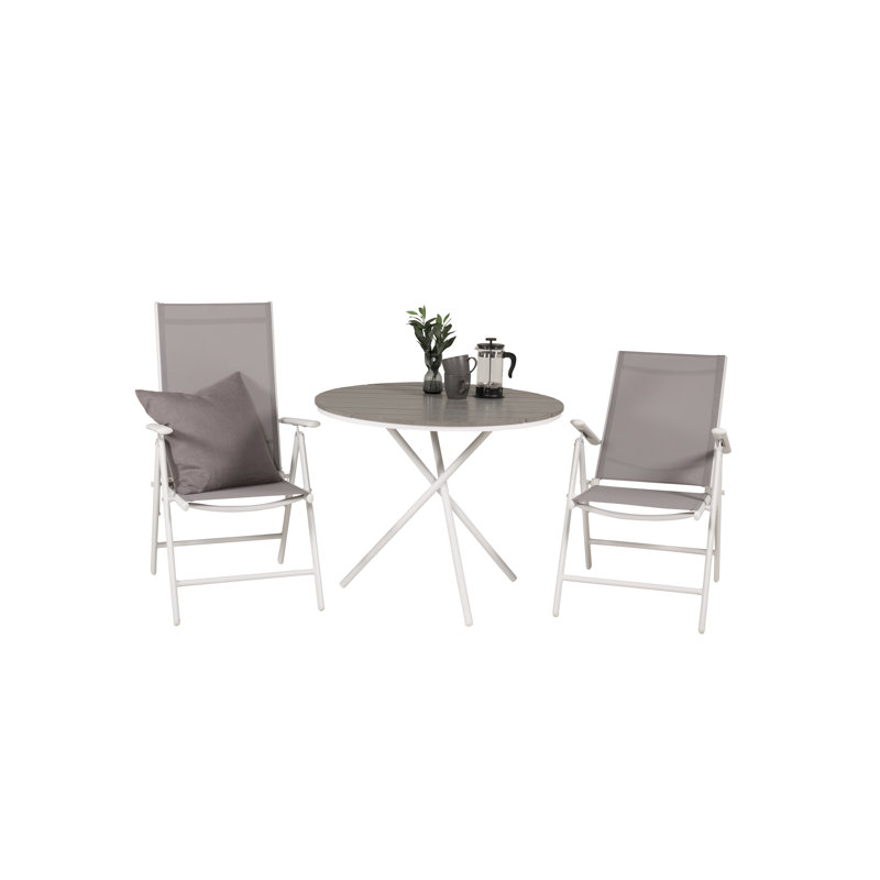 Navya 2 - Person Patio Dining Set with Round Table