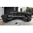 Black Semi PU Leather Recliner Sectional Set