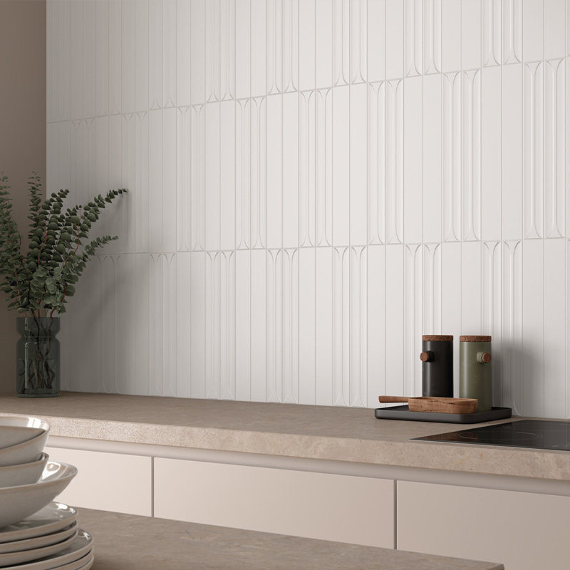 Carreau de céramique Pop 2X16 , Blanc