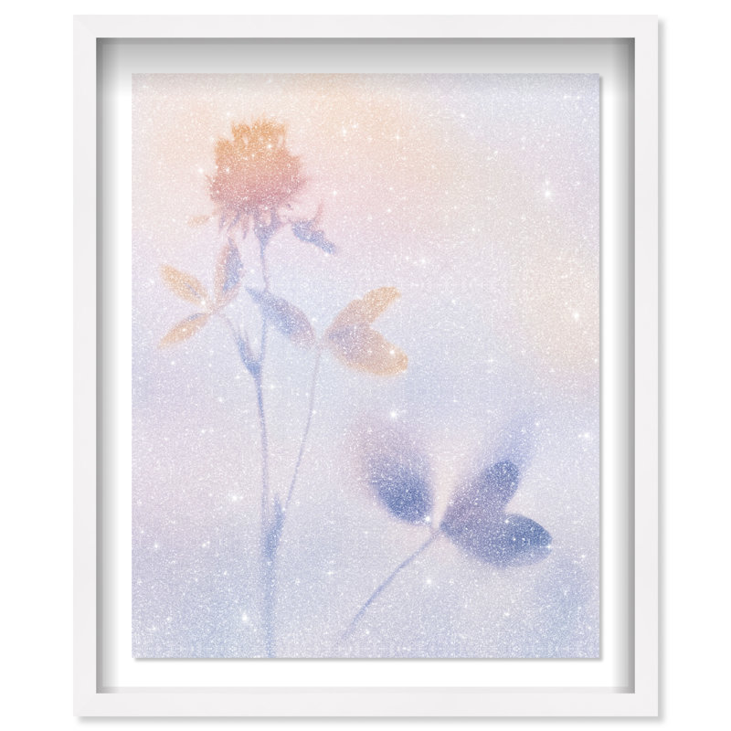 Lavender Shadows II Shadowbox Floral & Botanical Print by Oliver Gal, Black Frame, 16 x 20, 21.5"H x 25.5"W, White Shadowbox