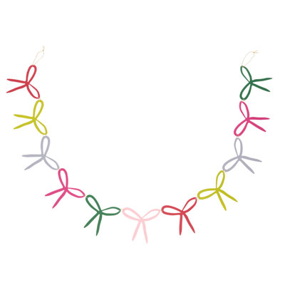 Brightly Bow Garland 72"x 5"