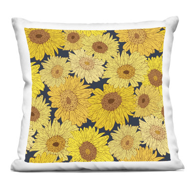 Coussin décoratif Ferns & Leaves on Black Design par Phillipa Katz
