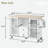Kitchen Island  With Dropleaf Top, Towel Rack, Spice Rack, 2 Drawers And 2-door Cabinet