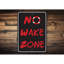 Panneau en aluminium «No Wake»-58619540
