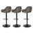 Mid-Century Modern Leatherette Gaslift Adjustable Swivel Bar Stool-92729669