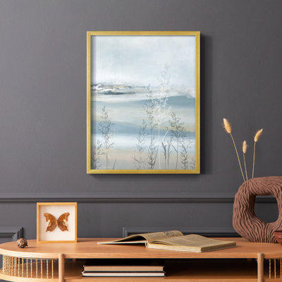 Soft Seagrass Framed Print - Solid Wood