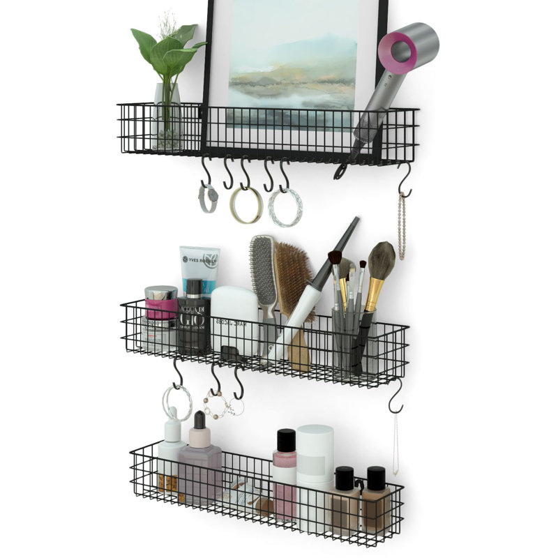 Berkant Steel Cabinet Shelving Rack, Black