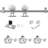 Sliding Standard Single Barn Door Hardware Kit-49602793