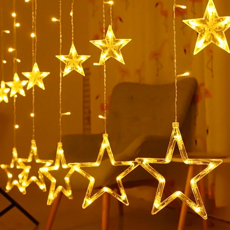 350cm LED Solar Powered 12 - Bulb Cord String Light