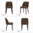Upholstered Solid Wood Fabric Dining Chair-11104131