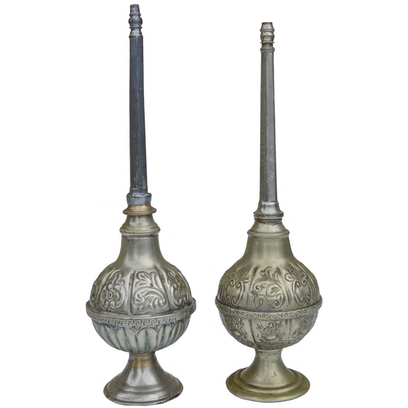 Moorish Silver Perfume Bottles, S/2