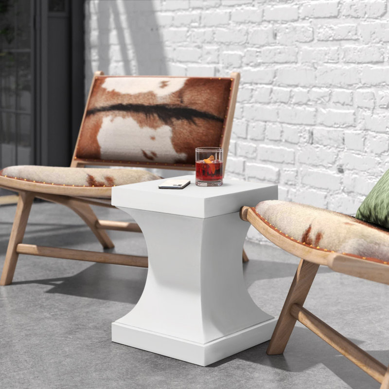 Table de bout Aleea Block, Ivoire