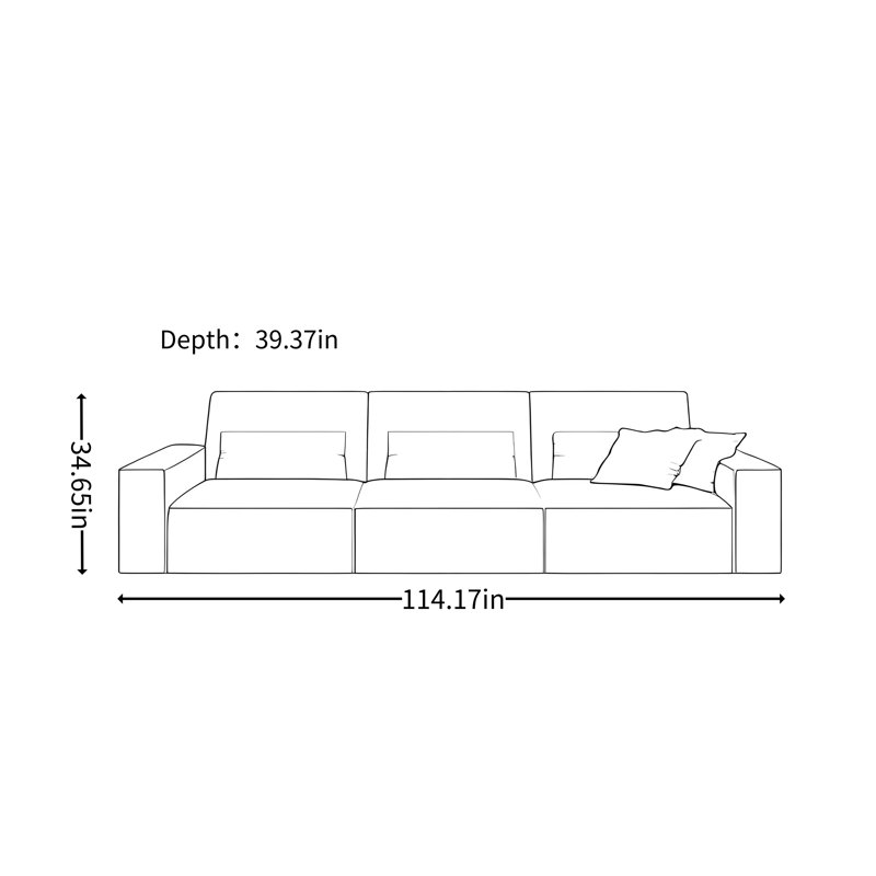 Canapé droit Minimal