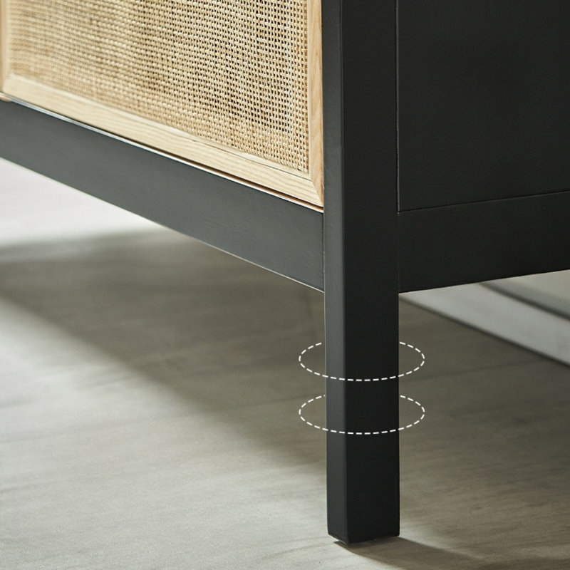 Simple and Retro Black Display Cabinet