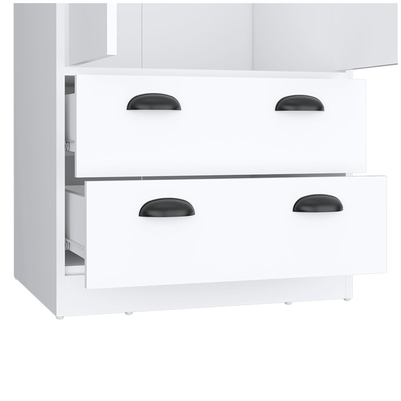 Armoire Hobbs, chambre à coucher, Blanc