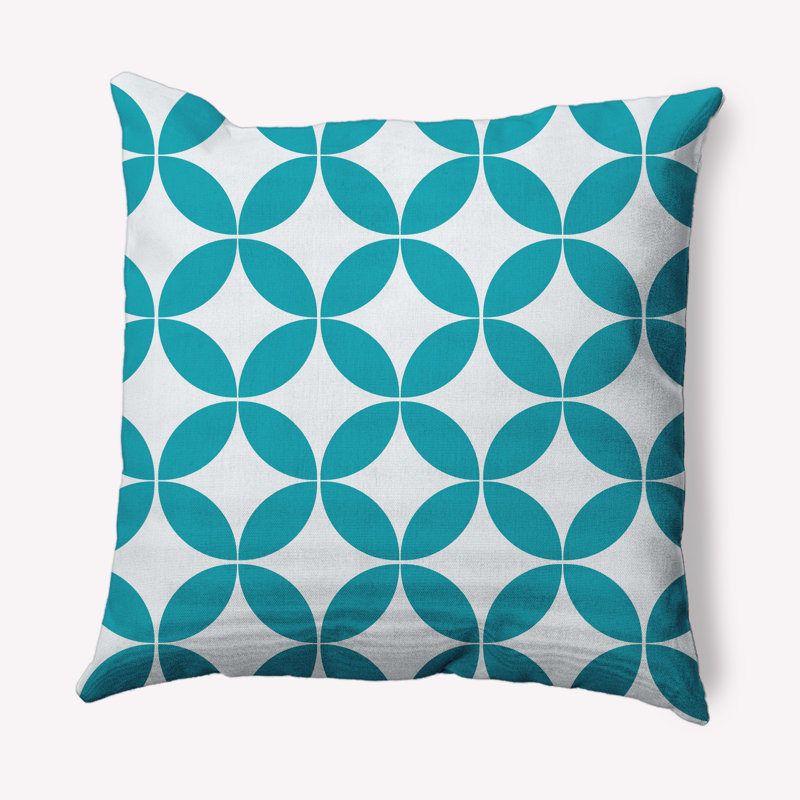 Coussin intérieur / extérieur Eye Opener, 20 po x 20 po, Bleu ciel