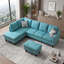 Canapé modulaire rembourré réversible avec repose-pieds-133526727-133526731
