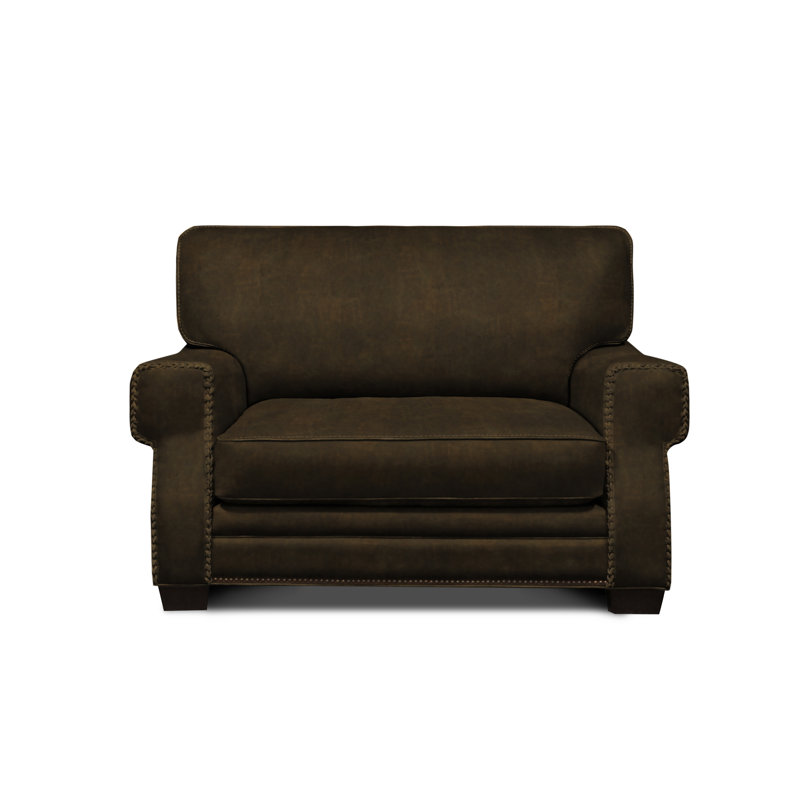 Stafford Leather Armchair, Walnut (Coyote), Nutmeg