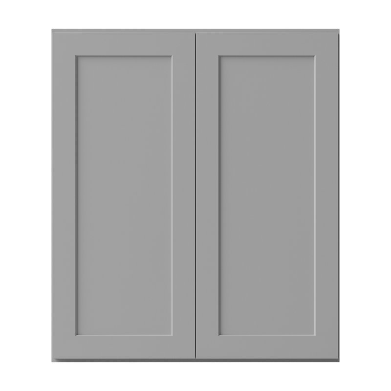 Armoire de cuisine en bois massif prête à assembler, Gris, 42", 36"