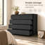 8 Drawer Tall Dresser Storage Chest, Spacious Wooden Drawer Organizer Unit with Sturdy Construction, Freestanding Storage Furniture