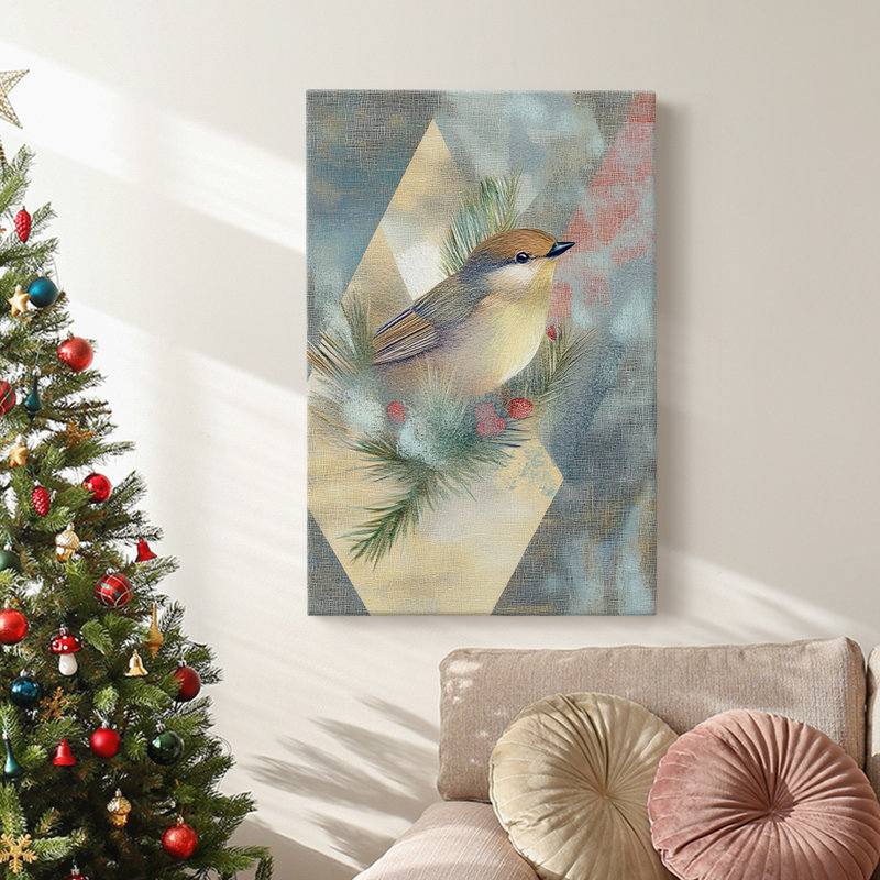Art des Fêtes de Noël - Toile tendue avec châssis CLxxviii, H 18 po x l 12 po